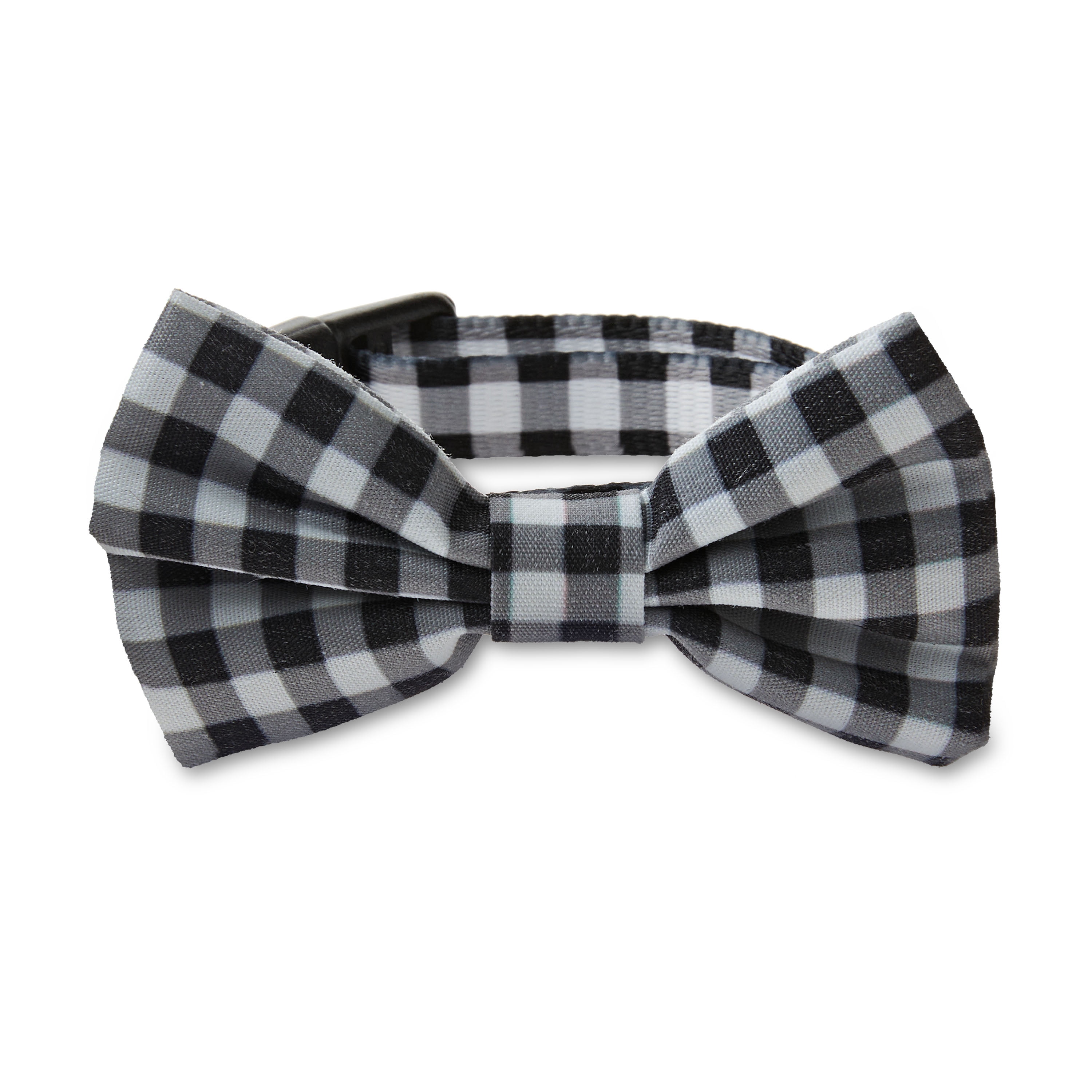 Vibrant Life Gingham 3D Bow Tie Dog Collar, Size Xsmall