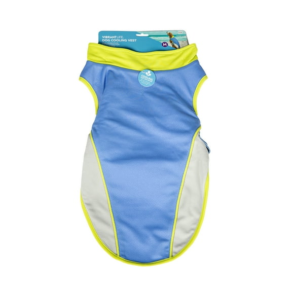 Vibrant Life Summer Cooling Vest for Cats and Dogs, Blue, Extra Small
