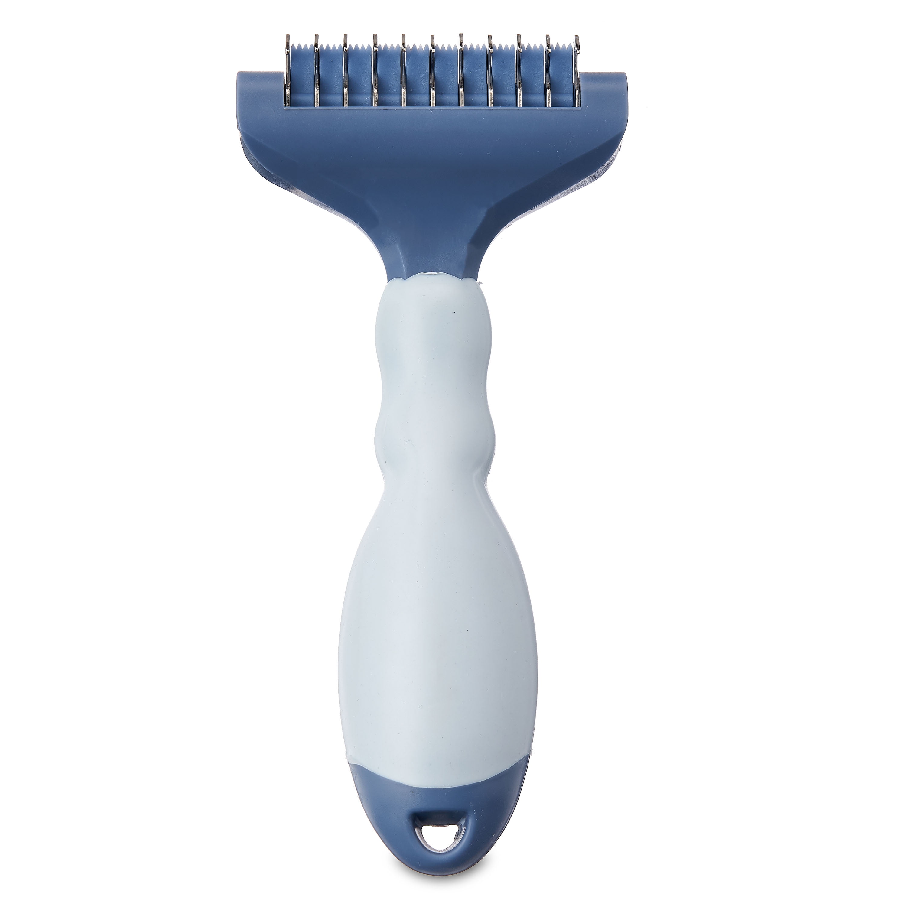 Vibrant Life Dog Deshedding Rake W NonSlip Handle for Grooming Long