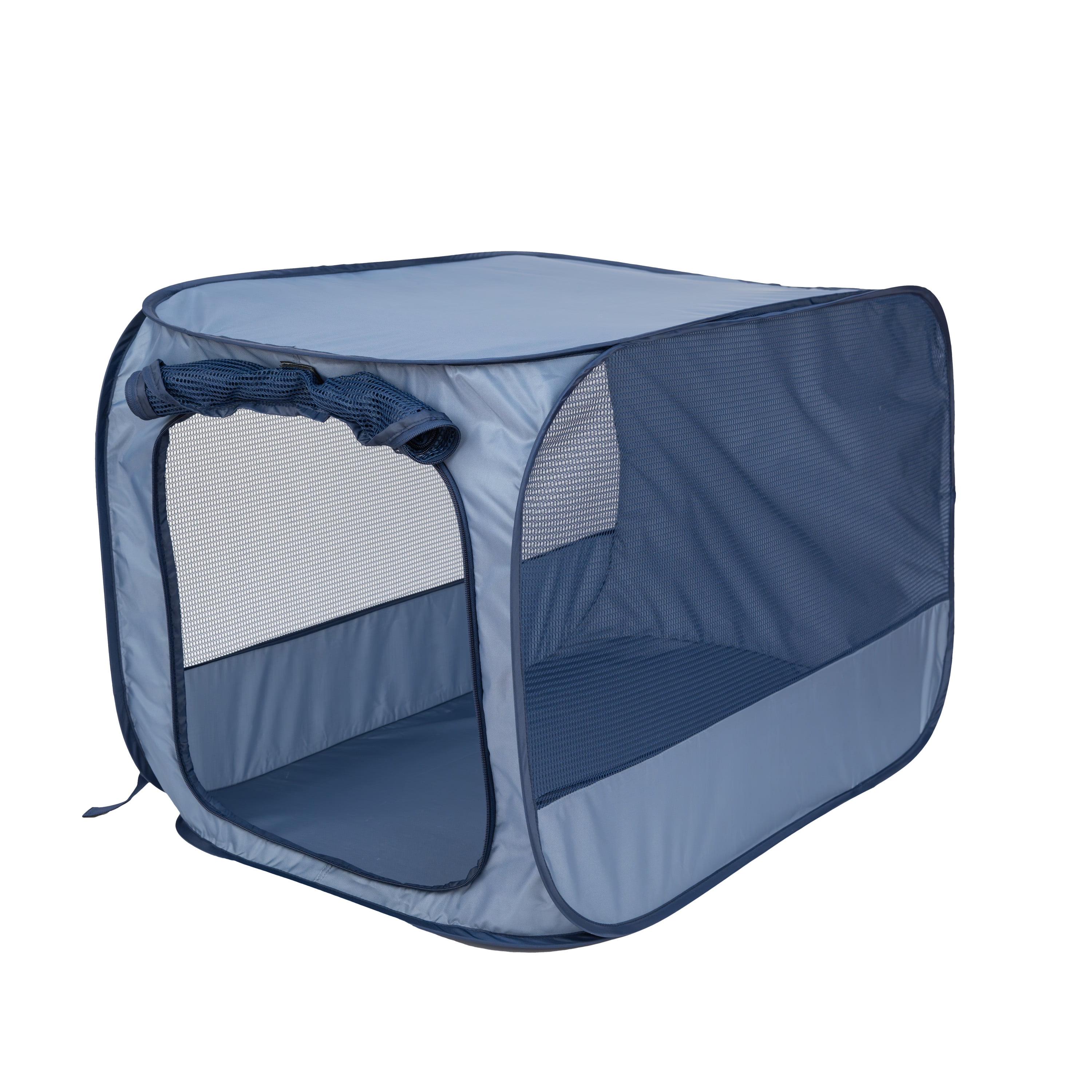 Vibrant Life, Dog Kennels, SoftSided Pop Open Pet Kennel, Medium, Blue