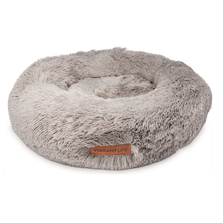 Vibrant Life Dog Plush Donut Bed