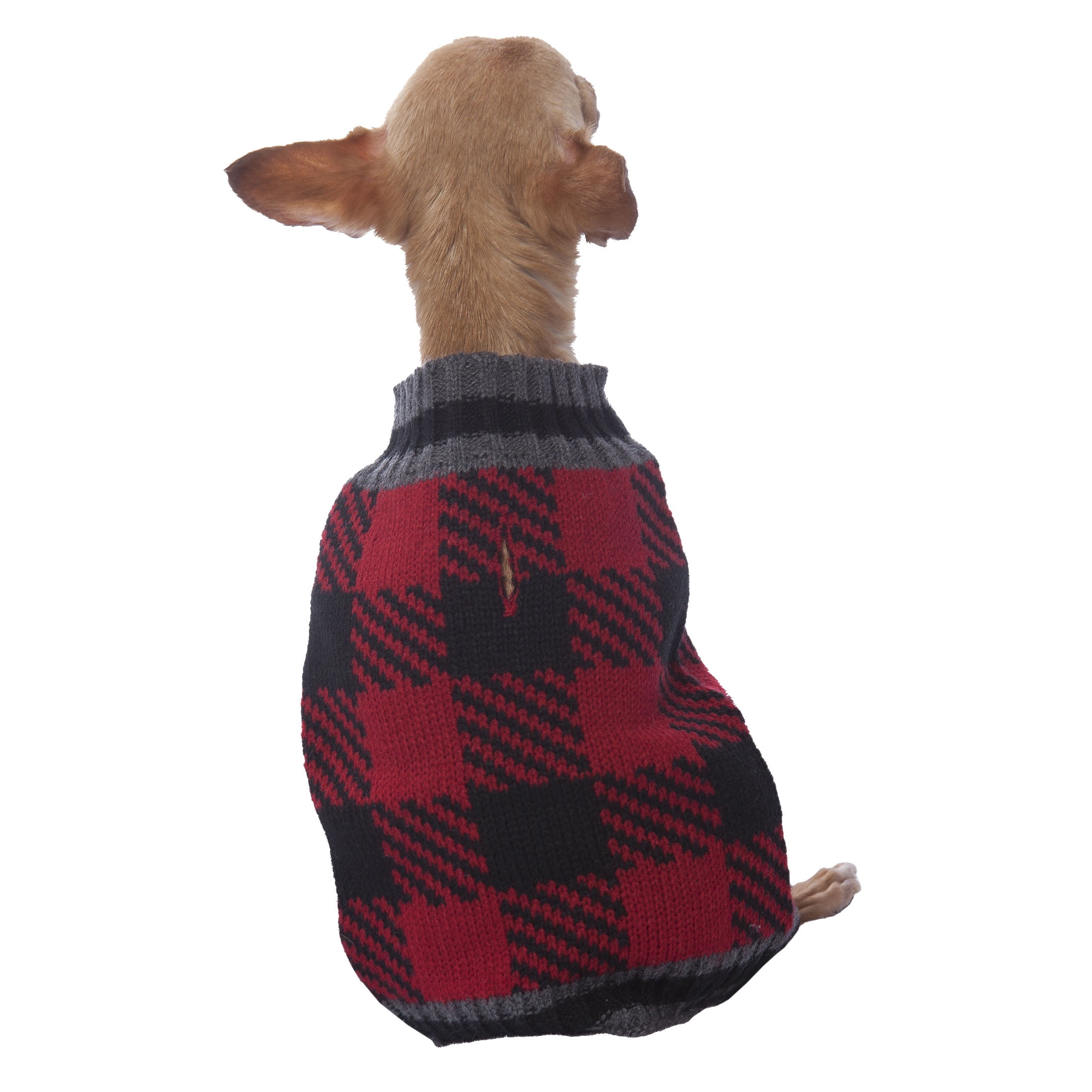 Vibrant Life Dog Sweater Buffalo CheckXX Small