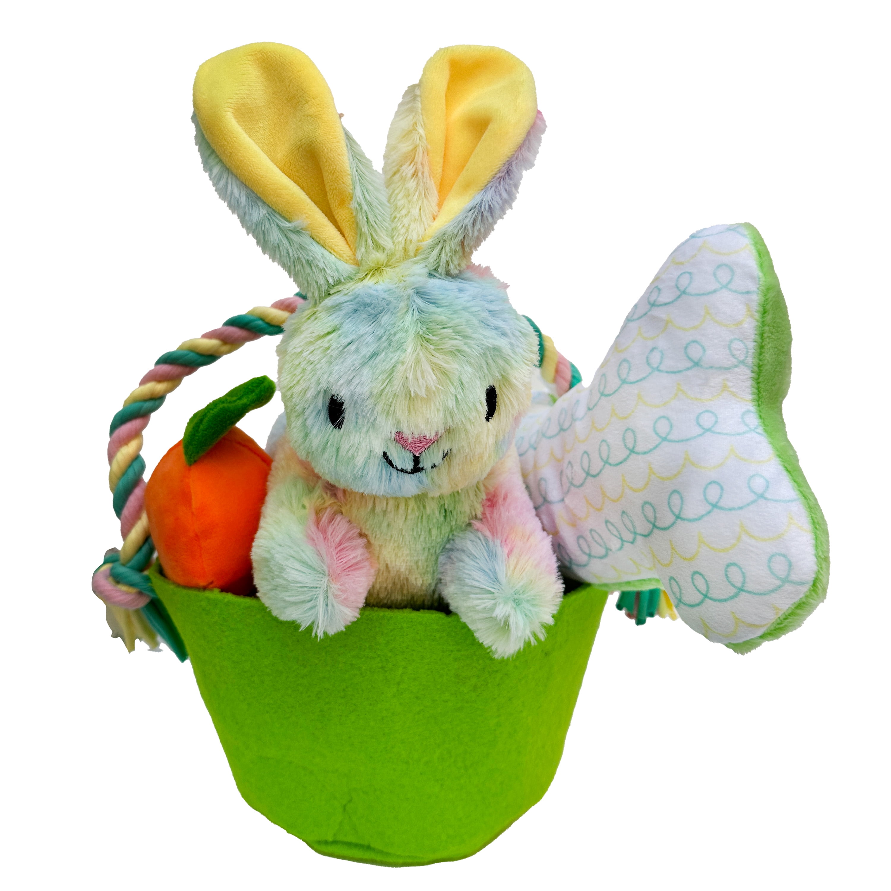 Vibrant Life Dog Toys 4 piece Easter Basket