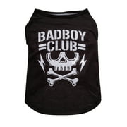 Vibrant Life, Dog and Cat Clothes, Bad Boy Club, Pet T-Shirt, Black, XS