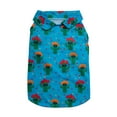 thumbnail image 1 of Vibrant Life, Dog and Cat Clothes, Fiesta Cactus Collared, Pet T-Shirt, Blue, S, 1 of 8