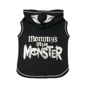 Vibrant Life, Dog and Cat Clothes, Mommy's Little Monster Halloween Pet Hoodie, Black, Size XS