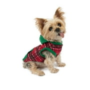 Vibrant Life, Dog and Cat Clothes, Plaid Pet Hoodie, Red, XXS