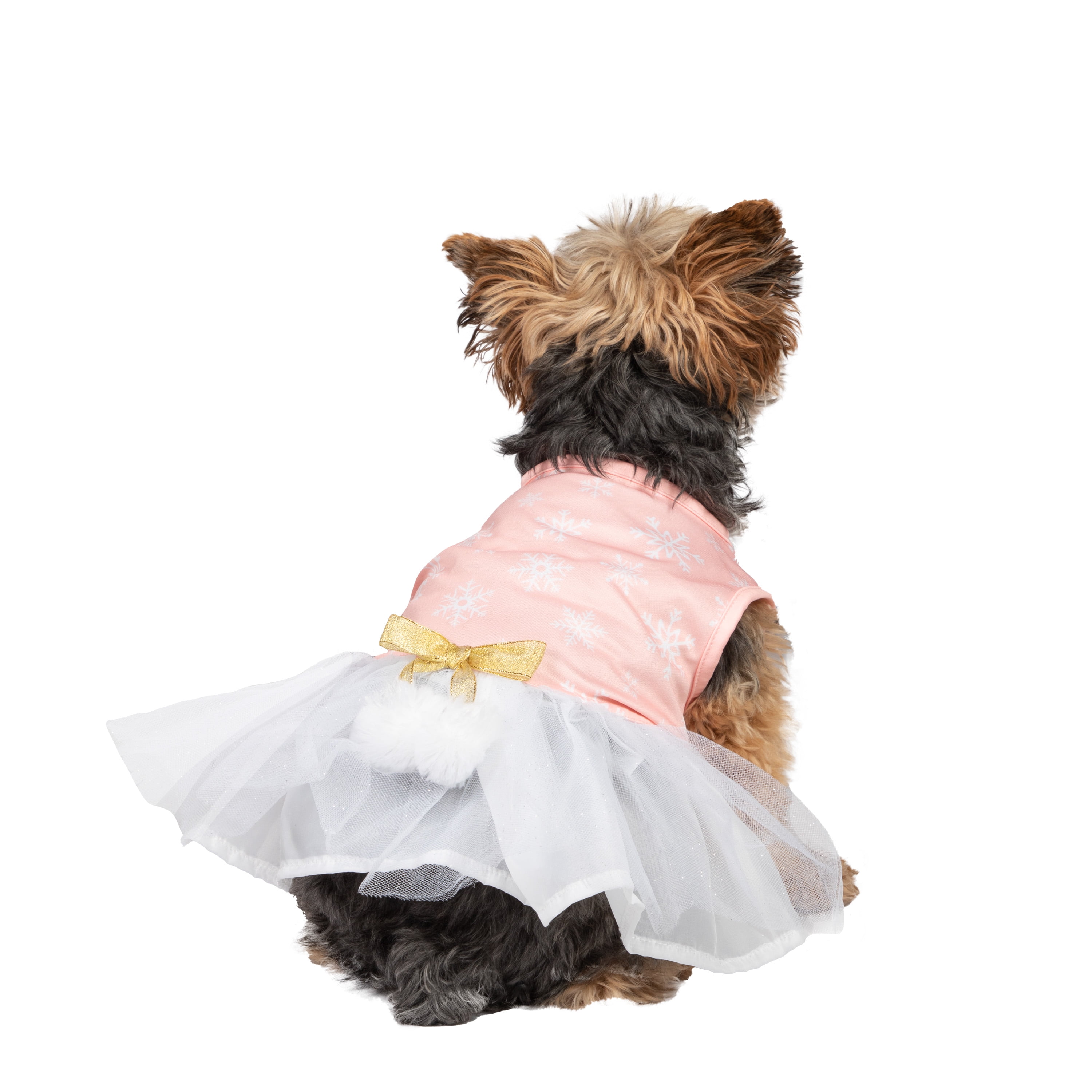Vibrant Life, Dog and Cat Clothes, Snowflake Pet Dress, Pink S