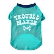 Vibrant Life, Dog Clothes, Trouble Maker Pet T-Shirt, Green, Medium