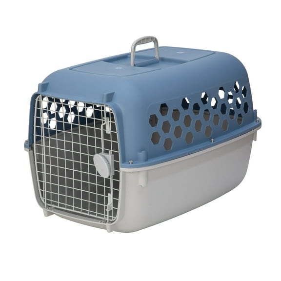 Vibrant Life 26" Plastic Portable Kennel for Dogs, Blue