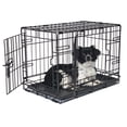 thumbnail image 1 of Vibrant Life Foldable 2-Door 22" Wire Crate for Dogs with Divider and Leak-Proof Tray, 1 of 13
