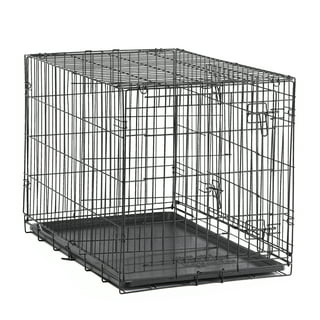 Jaula para perros grandes de 42 pulgadas, jaula para perros de metal para  interiores y exteriores, para perros medianos y grandes, jaula plegable de