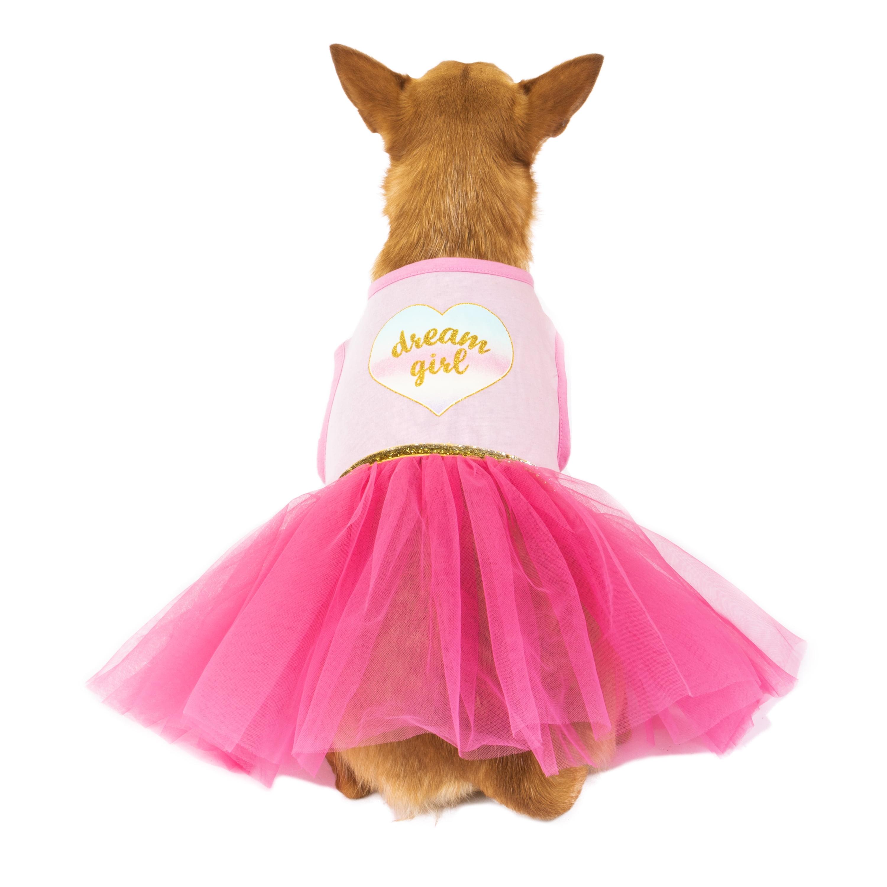 Vibrant Life "Dream Girl" Dog Tutu Tank Dress, Pink, XXSmall