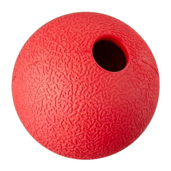 Vibrant Life 1 Piece Durable Rubber Dog Fetch Ball, Red, Small, Chew Level 3