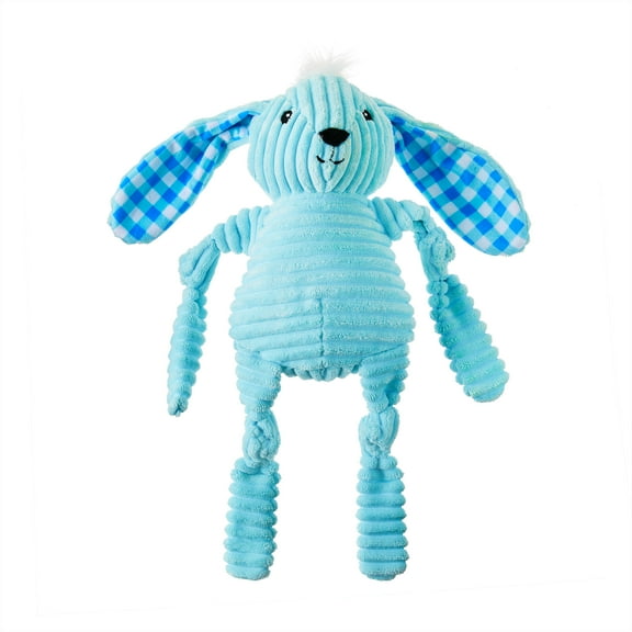 Vibrant Life Easter Blue Bunny Polyester Plush Dog Toy, Chew Level 2