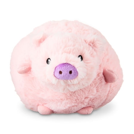 Vibrant Life Easter Round Plush Pig Dog Toy, Pink