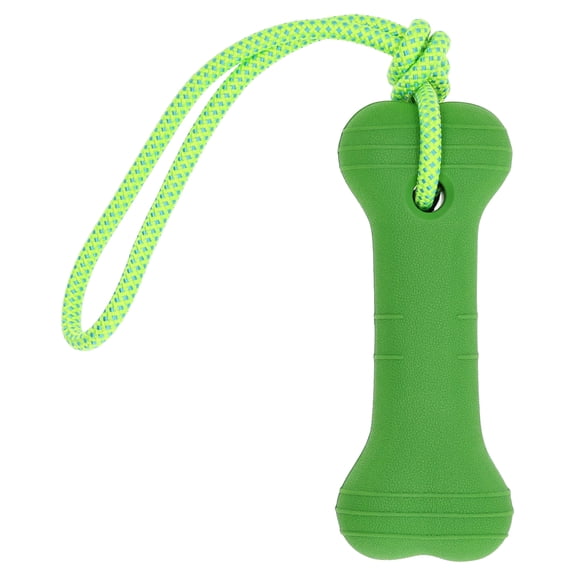 Vibrant Life EVA Bone Floating Dog Toy with Rope, Chew Level 2