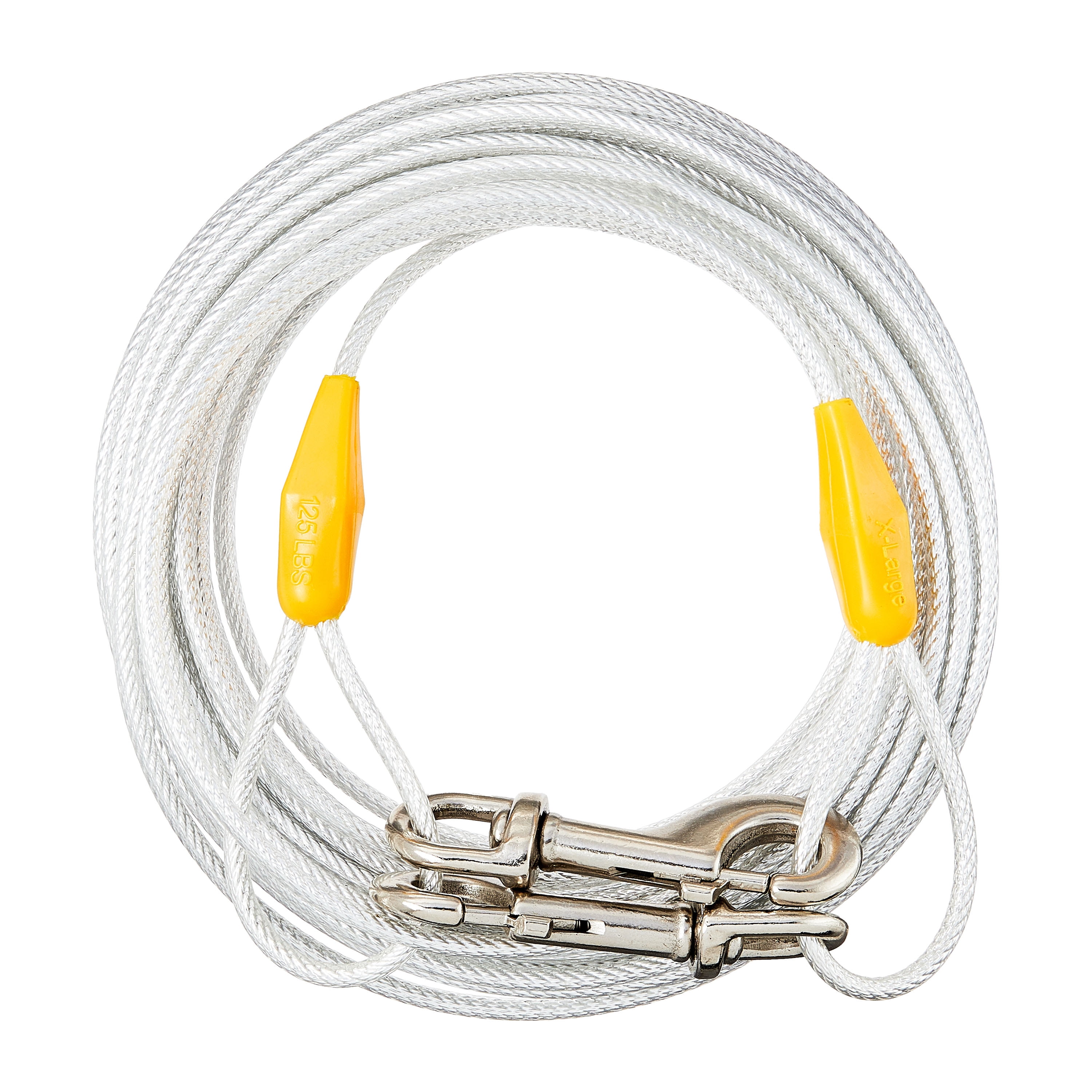 Vibrant Life Reflective Vinyl-Covered Tie-Out Cable for Dogs, XL, 40'