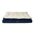 Vibrant Life Extra Large Quilted Orthopedic Pillow Top Dog Bed, Navy