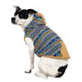 thumbnail image 1 of Vibrant Life Fair Isle Dog Hooded Jacket, Blue, M, 1 of 8