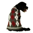 thumbnail image 1 of Vibrant Life Fall Rhubarb Argyle Dog Sweater, 1 of 3