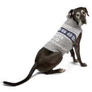 Vibrant Life Holiday Hooded Pet Sweater for Dogs, Favorite Child, Gray, Extra Large
