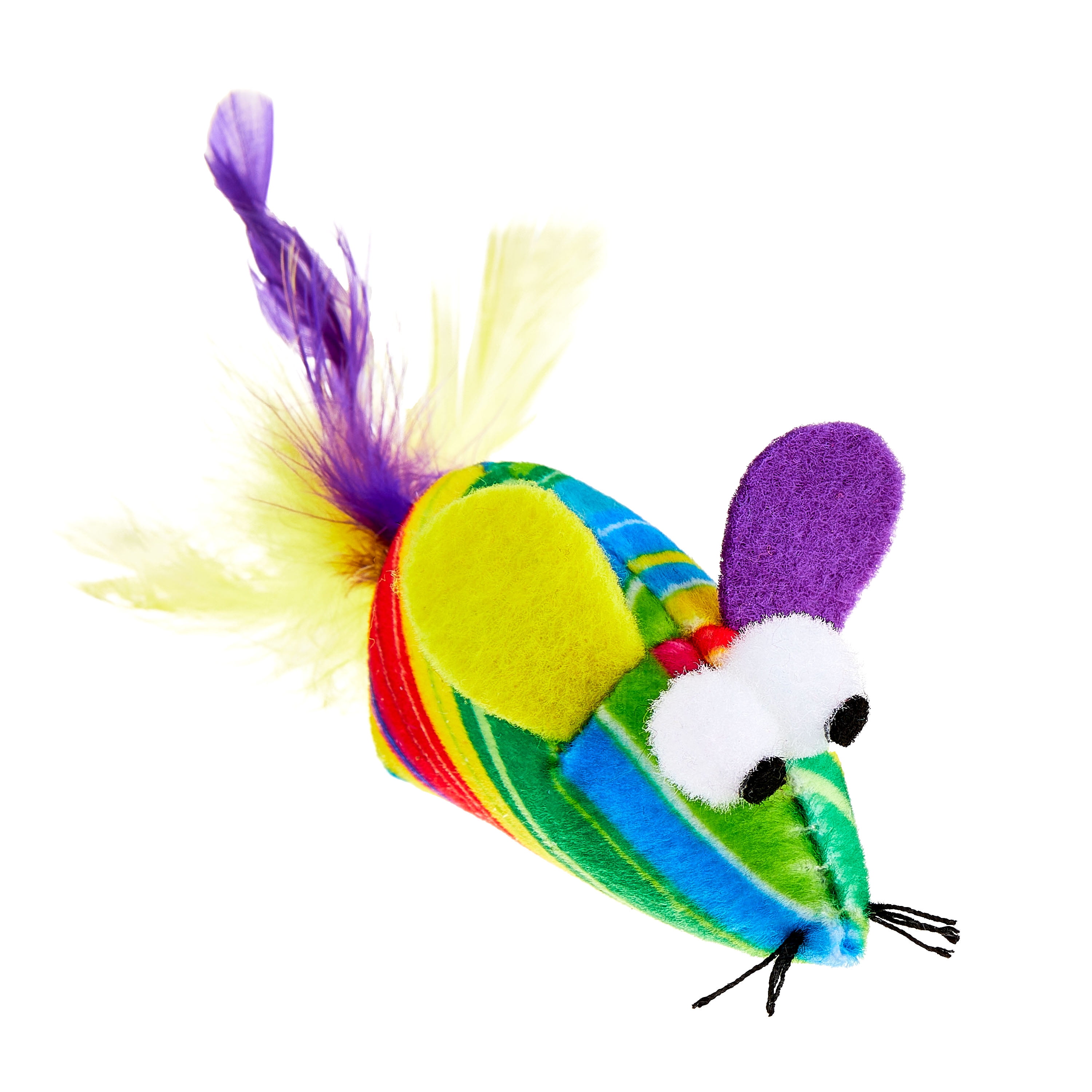 Vibrant Life Feather Mouse Cat Toy, Color May Vary