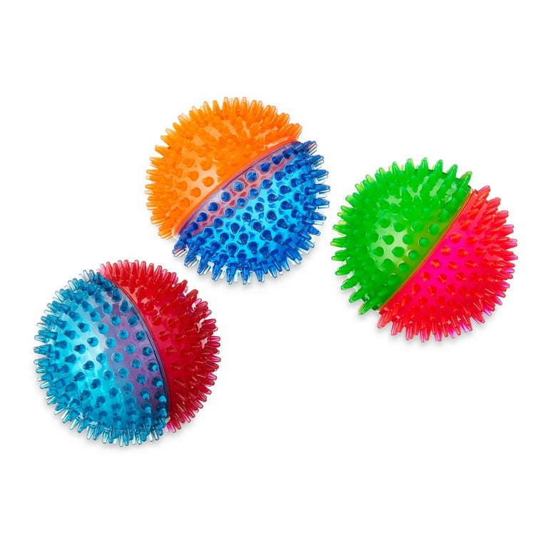 Vibrant Life Fetch Buddy Spikey Ball Dog Toy Small Color May Vary Chew Level 3 Walmart