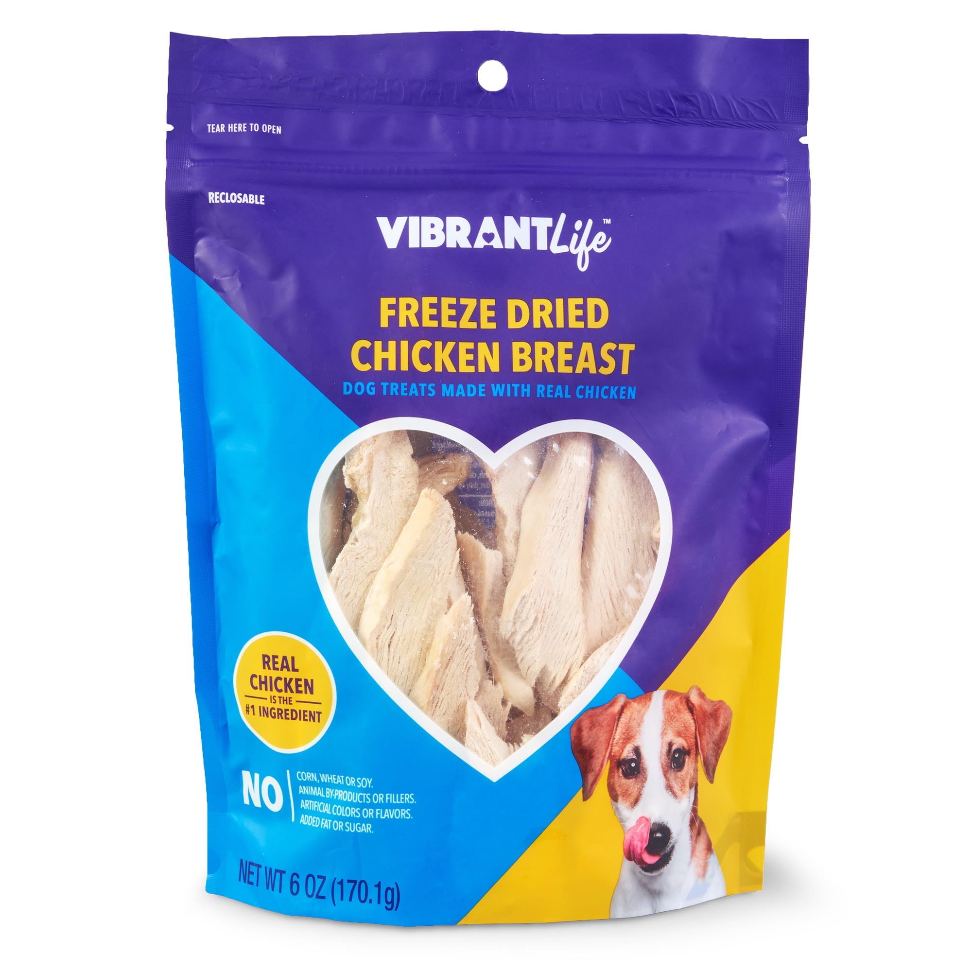 Vibrant Life Freeze Dried Chicken Breast Dog Treats, 6 oz