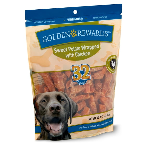 Vibrant Life Golden Rewards Sweet Potato Wrapped with Chicken Dog