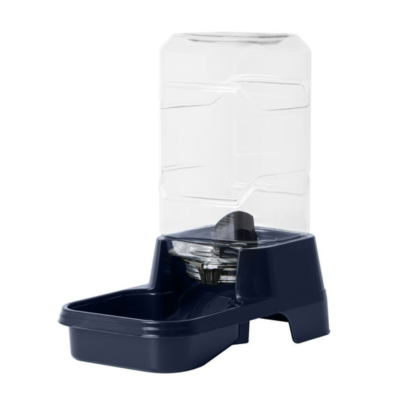 Vibrant Life Gravity Pet Feeder for Dogs and Cats, Extra Small XS, Navy, 2 Pound Capacity