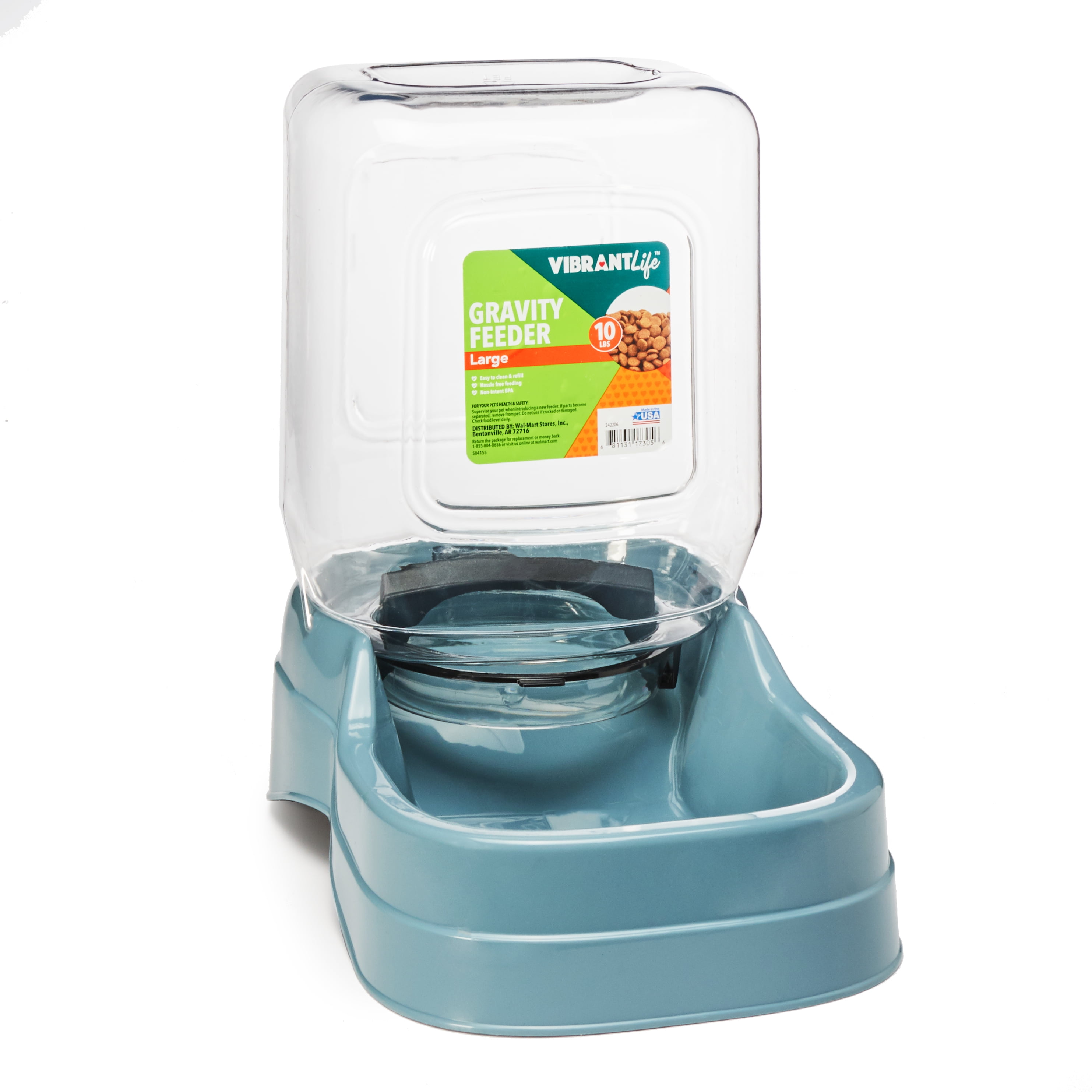 Vibrant Life Gravity Pet Feeder, Large, 10 lb
