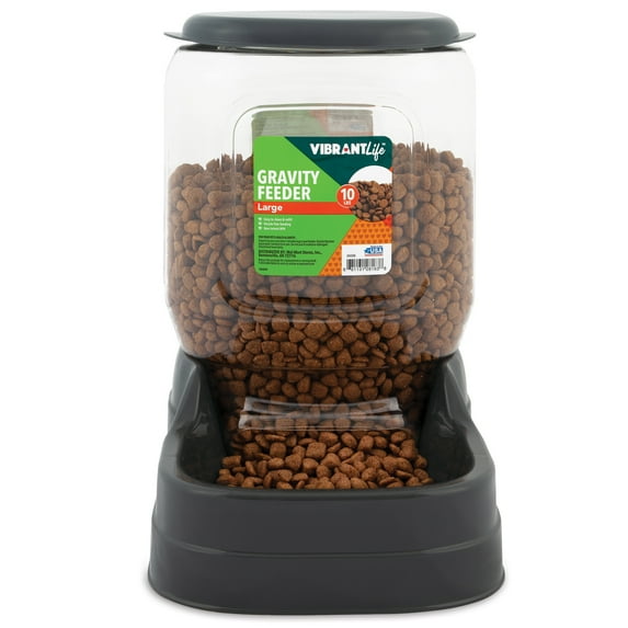 Vibrant Life Gravity Pet Feeder, Large, 10 lb