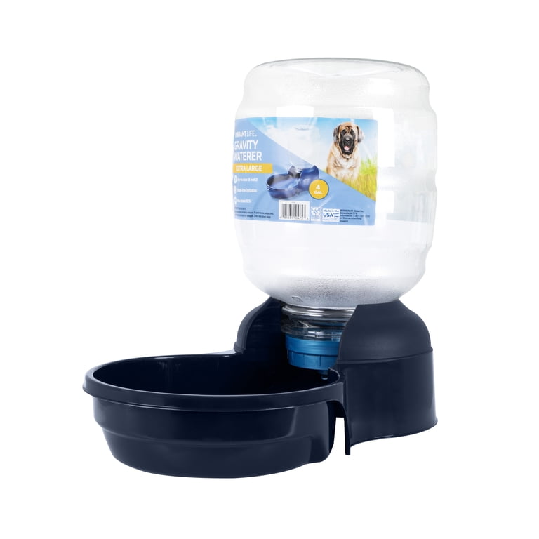 Vibrant Life Extra Large Gravity Pet Waterer 4 Gallons for Dogs