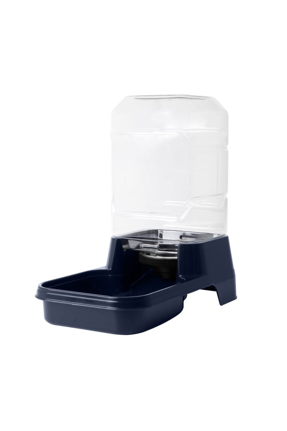 Gravity Waterer for Large Dogs and Cats, 2.5 gal, Navy