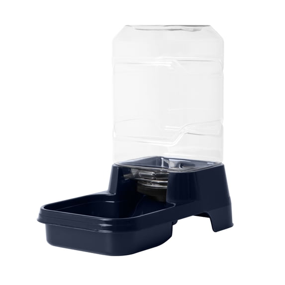 Vibrant Life Gravity Waterer for Medium Pets, 1.2 gal, Navy