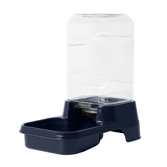 Vibrant Life Gravity Pet Waterer for Dogs and Cats, Small, Navy, 0.75 Gallons