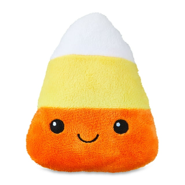 Vibrant Life Halloween 6in Squeaky Plush Dog Toy, Candy Corn