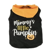 Vibrant Life Halloween Dog Clothes, Mommy's Little Pumpkin Hoodie, for Dogs or Cats, Size XXS