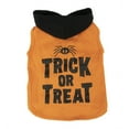 thumbnail image 1 of Vibrant Life Halloween Dog Clothes, Orange Trick Or Treat Hoodie, for Dogs, Size Medium, 1 of 4