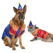 Vibrant Life Halloween Dog Costume and Cat Costume: Clown, Size Small