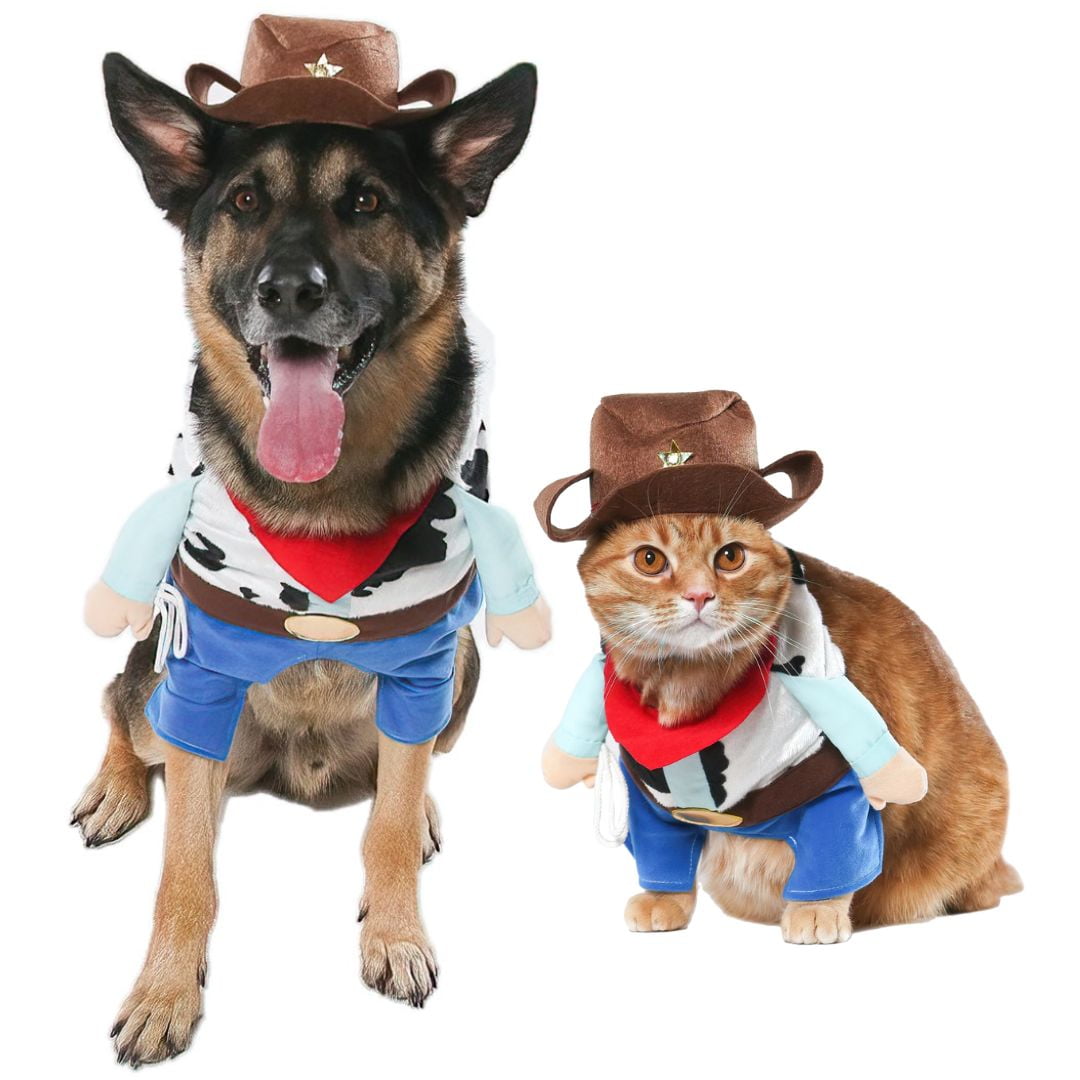 Vibrant Life Halloween Dog Costume and Cat Costume: Cowboy, Size Medium