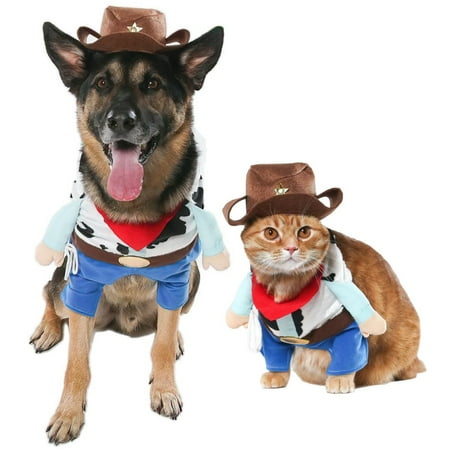Vibrant Life Halloween Dog Costume and Cat Costume: Cowboy, Size Medium