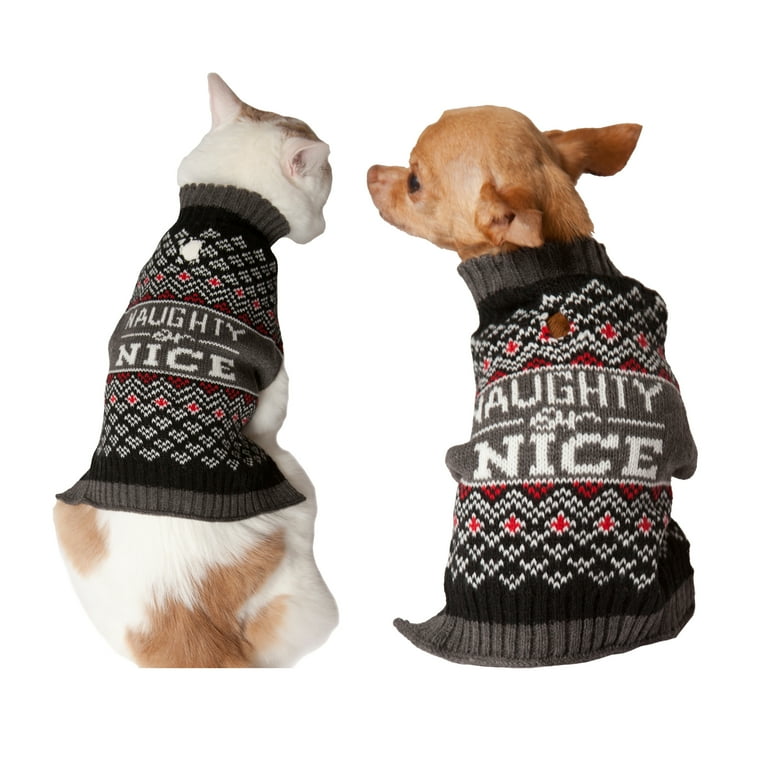 Naughty and nice dog clearance sweaters