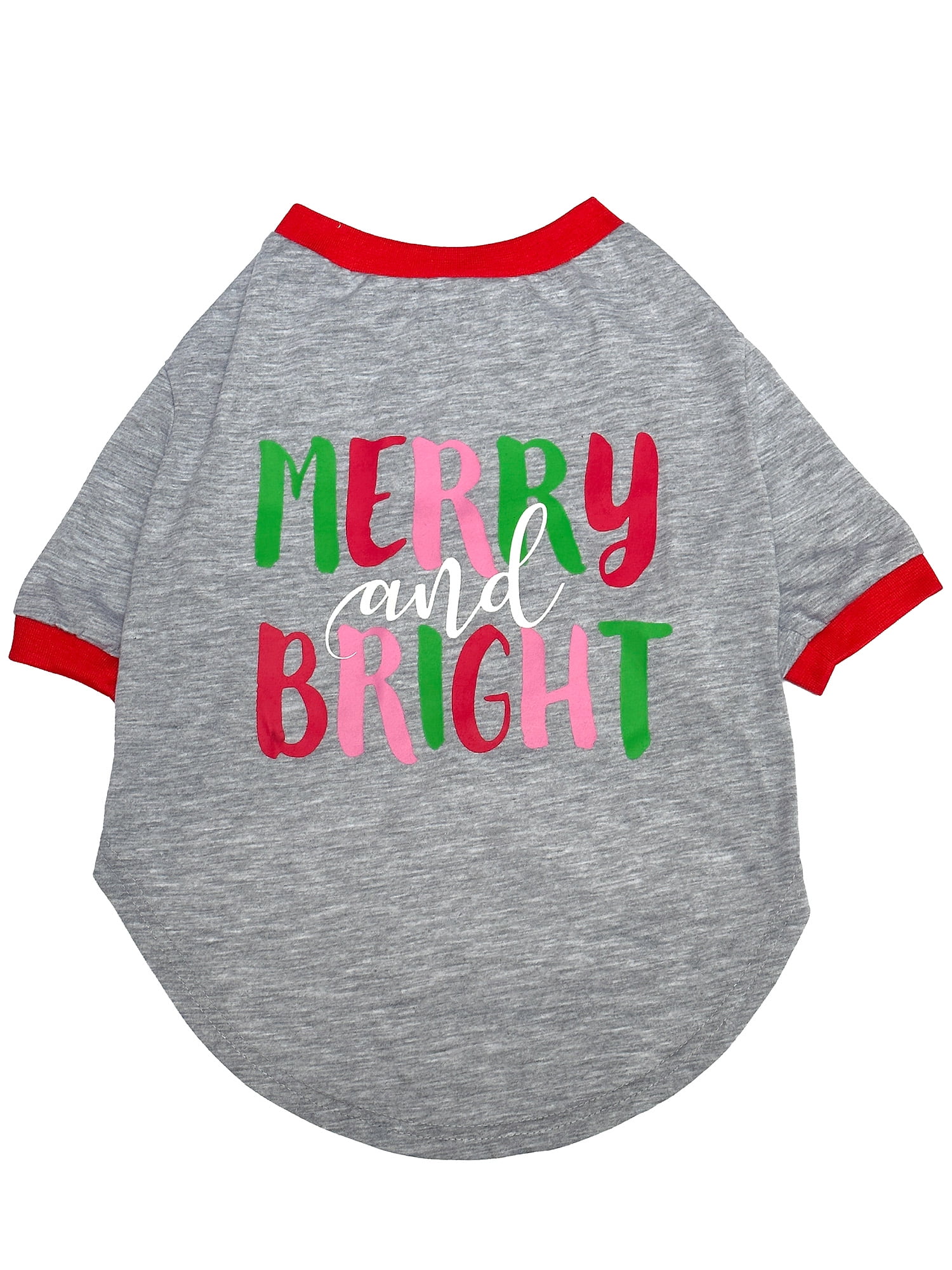 Vibrant Life Holiday Merry and Bright Dog TShirt Size Large