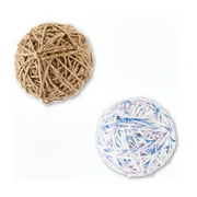 Vibrant Life Interactive Cat Toy Yarn Balls with Bell and Rattling Sound, Multicolor, 2 Count