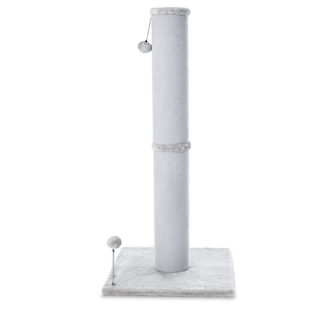 Vibrant Life Jumbo Carpet Cat Scratching Post, Gray, 42"