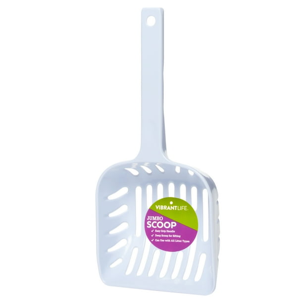 Vibrant Life Jumbo Melamine Cat Litter Scoop, White