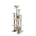 thumbnail image 1 of Vibrant Life Large 8-Level 73" Cat Tree with Condo, Hammock and Scratching Posts, Beige, 1 of 11