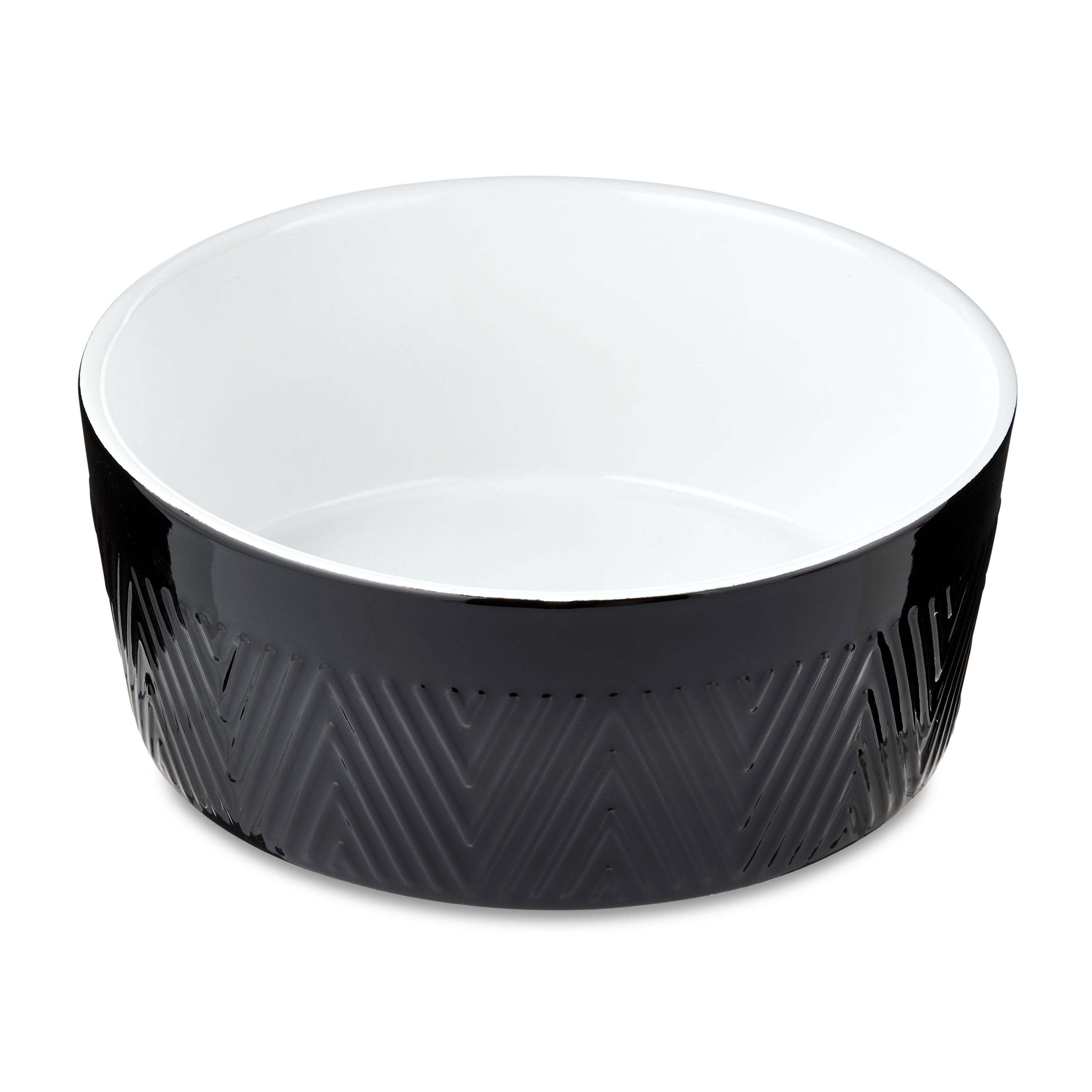 Vibrant Life Large Ceramic Pet Bowl, Black